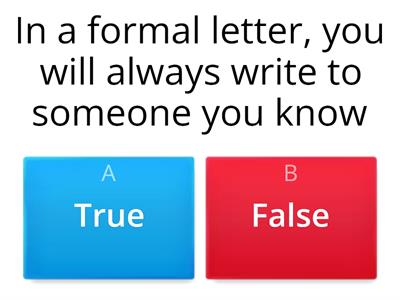 formal letter writing quiz 2