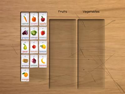 Fruits and Vegetables - Preparatory grade