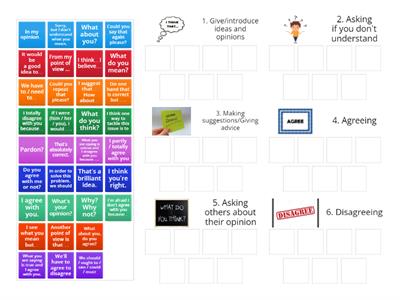 Useful expressions to use in discussions