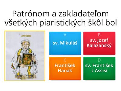 Patrocínium - Sv. Jozef KALAZANSKÝ