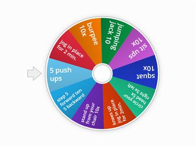 PE exercises roll the wheel