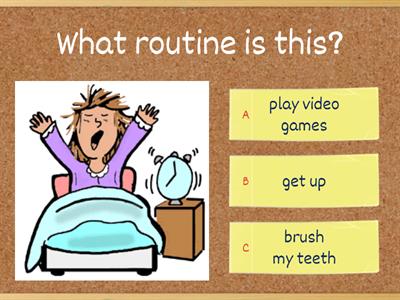 English Test N°2 - 3rd Grade (Routines and the Time)