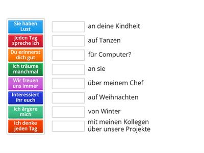 Verben mit Präpositionen