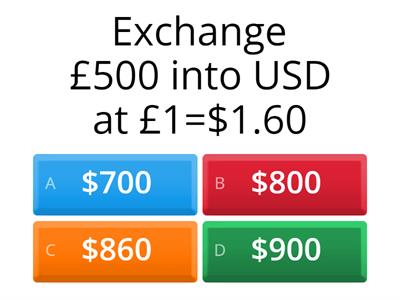 N5 Economics Exchange Rates - Calculating Exchange Rates