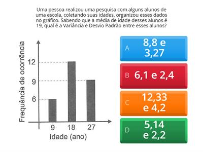 Variância e Desvio Padrão