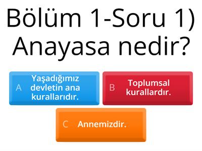 Can Güzey Anayasa Candır Quiz 