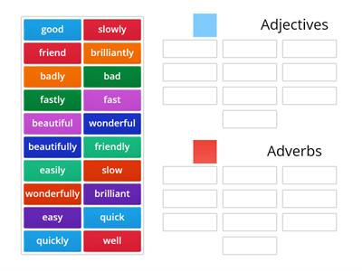 Adjectives/ Adverbs