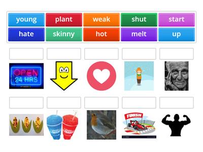 opposite verbs and adjectives