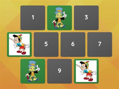 Pinocchio Memory Game