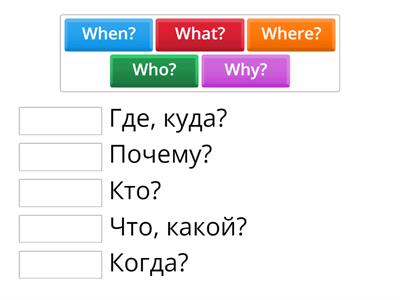 Question words 3 кл