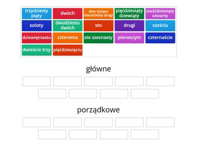 Polski Liczebniki Główne Porządkowe I Zbiorowe - Materiały Dydaktyczne