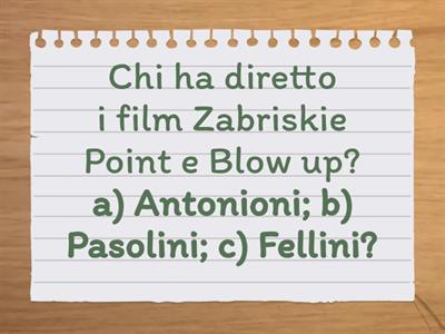 [LI1] Cosa sapete del cinema italiano?