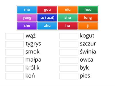 Chinski zodiak pinyin - pol