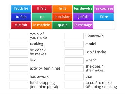 NCELP French 7.1.1.7 vocabulary 