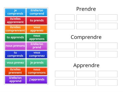 Prendre, comprendre, apprendre