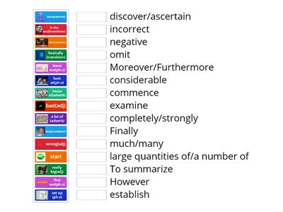 Finding the academic equivalents