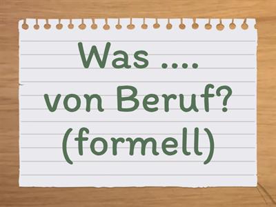 Formelle und informelle Fragen A12