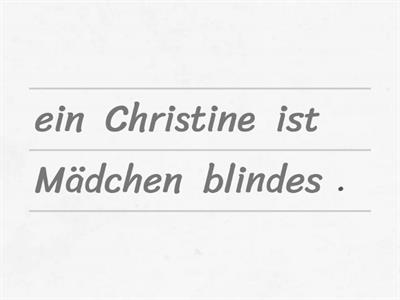 Christine, das blinde Mädchen