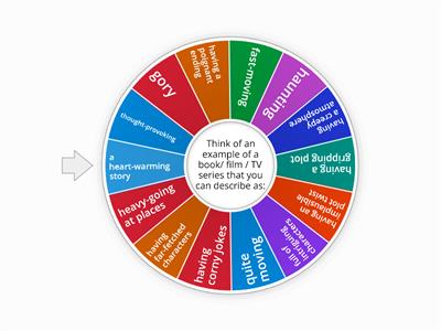 * Books and films adjectives (EF Adv 4A)