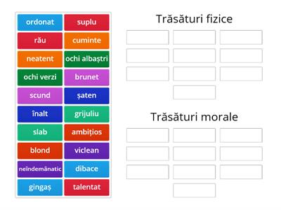 Descrierea unei persoane