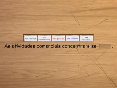 Teste seus conhecimentos sobre Comércio e serviços