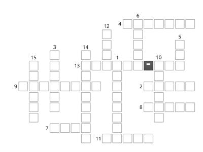 Blue cluster Zoom session crossword