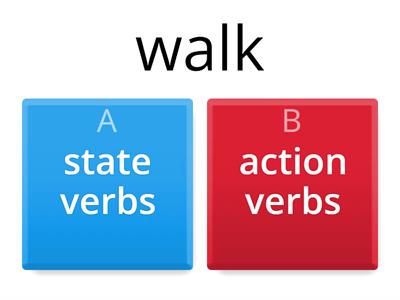 state verbs / action verbs 