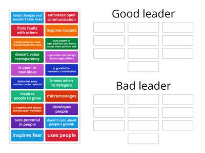 Good / Bad Leadership