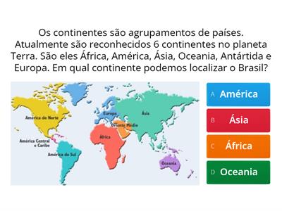 Localizando o território Brasileiro