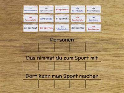 Sport - Wörter