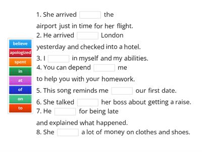 Dependent Prepositions (Verbs)    English File Intermediate