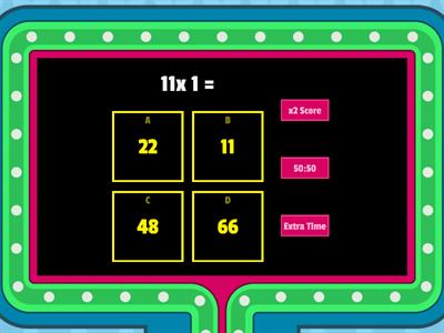 11-12 Multiplication Games