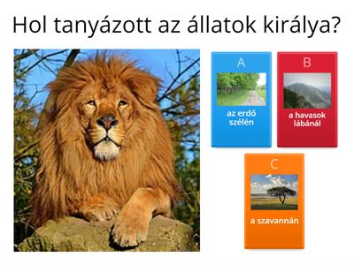 4. Az oroszlán és a sakál - kvíz