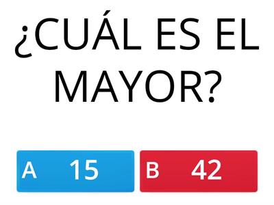 MAYOR Y MENOR ENTRE PARES