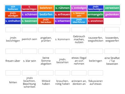 Verben mit Genitiv - C1