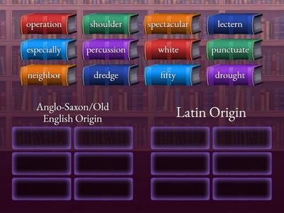 Latin or Anglo-Saxon #22-Part 1 (After Latin Clues1-12) 
