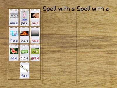 Spell with S or Z
