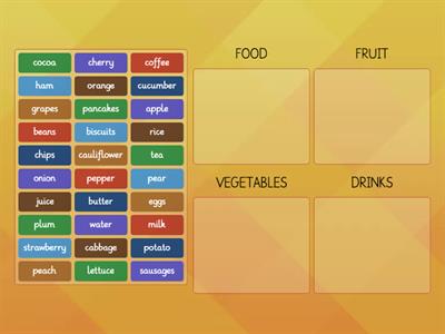 Food categories (Dip in 4) 