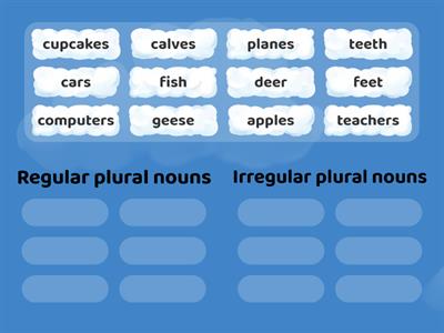 Regular vs. Irregular Plural Nouns