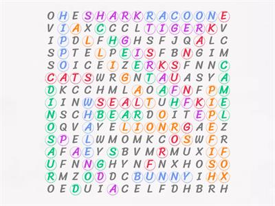 Animal Word Search