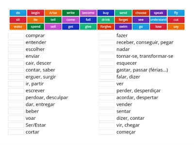 English verbs - base form