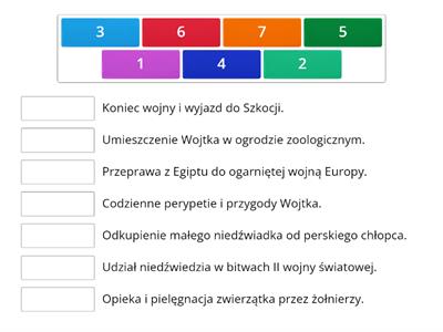 Dziadek i niedźwiadek - plan wydarzeń