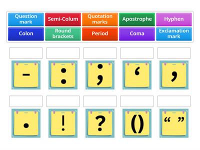 Match punctuation marks 