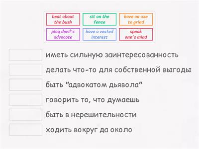 Idioms of opinion