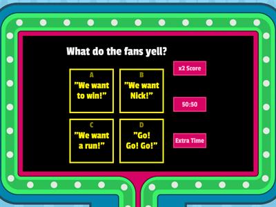 1.6 A Win for Nick's Fans Comprehension Gameshow