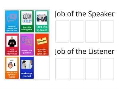 Sort Listener and Speaker Roles
