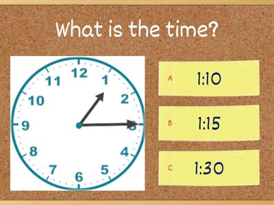 Tell Time to 5 minutes 