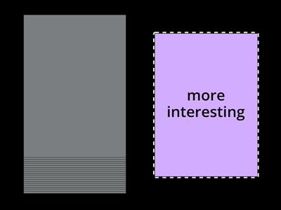 Comparative and superlative adjectives and adverbs