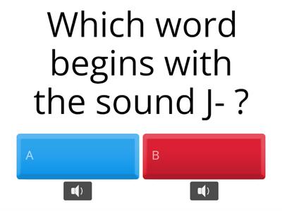 Listening quiz Sound J and Z