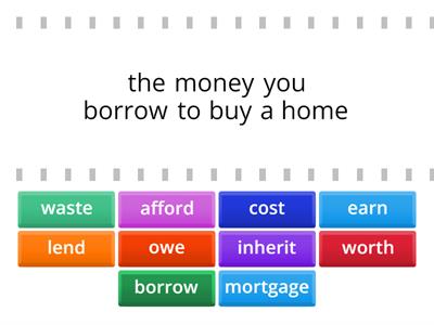   English File intermediate money vocab